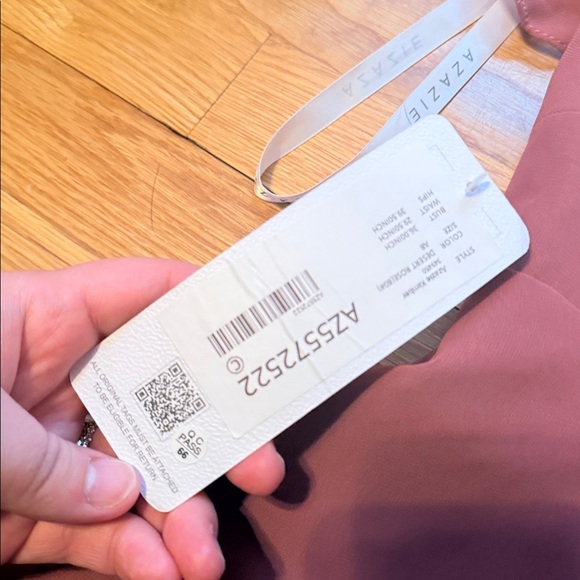 Azazie Kimber in desert rose Maxi Dress size A8 - Picture 7 of 12